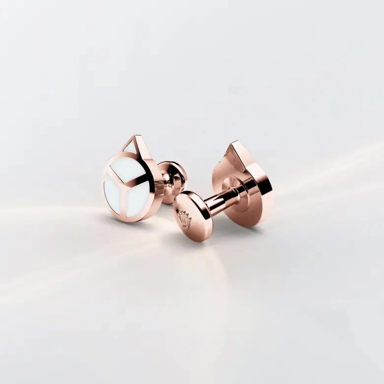 Rolex ‘Hand’ cufflinks in Everose gold, A1025 at Goldfinger Rolex ‘Hand’ cufflinks in Everose gold, A1025 at Goldfinger