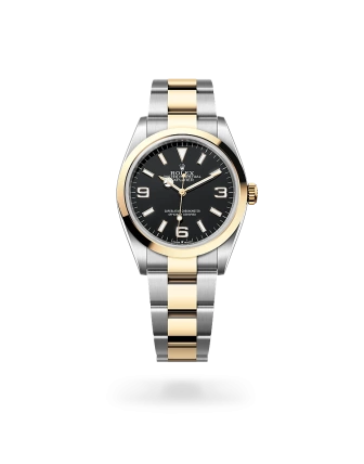 Rolex Explorer 36  Oystersteel - Goldfinger