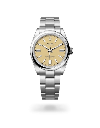 Rolex Oyster Perpetual 41 Oystersteel - Goldfinger