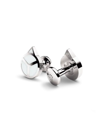 Rolex ‘Hand’ cufflinks, white gold, A1029 | Goldfinger