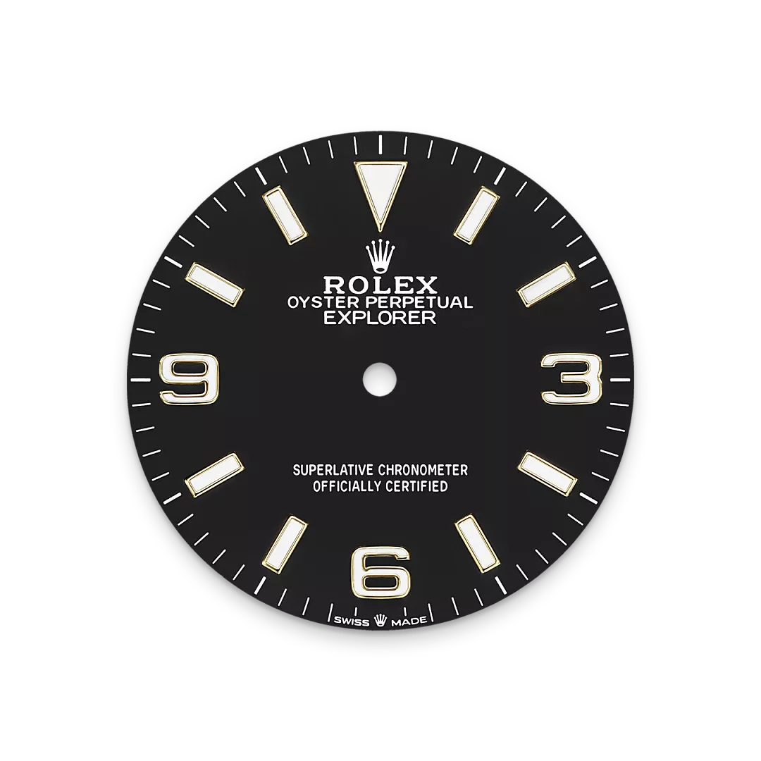 Rolex Explorer en acier Oystersteel et or, m124273-0001 - Goldfinger