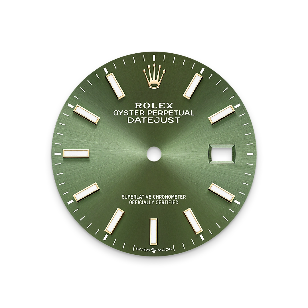 Rolex Datejust 36 in Oystersteel and yellow gold with Olive green dial, and Oyster bracelet - Goldfinger Rolex Datejust 36 in Oystersteel and yellow gold with Olive green dial, and Oyster bracelet - Goldfinger