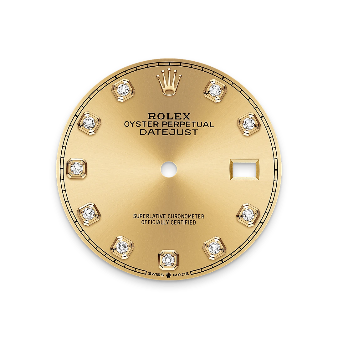 Rolex Datejust en acier Oystersteel et or, m126233-0018 - Goldfinger