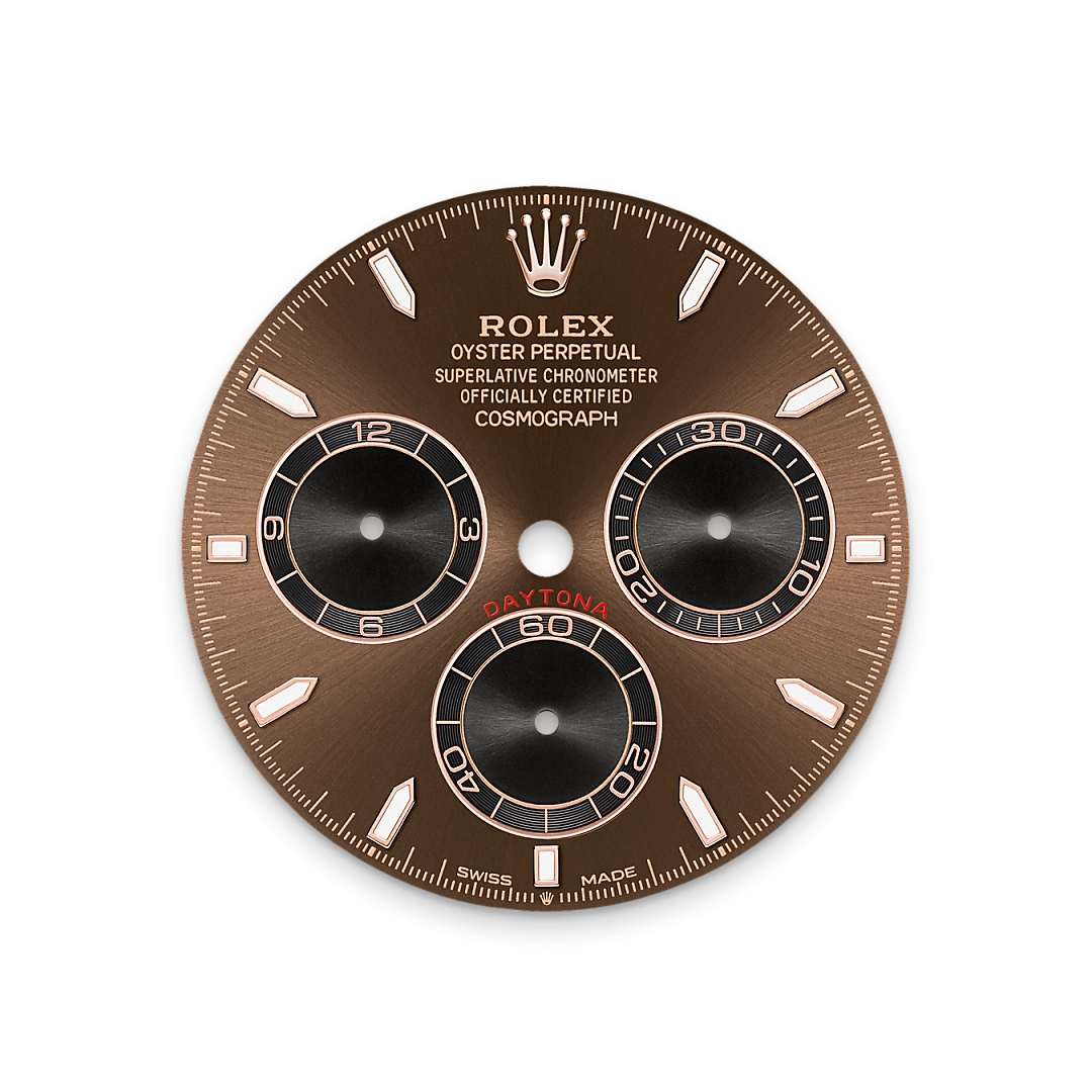 Rolex Cosmograph Daytona in Everose gold with Bright chocolate and black dial, and Oyster bracelet, m126505-0005 - Goldfinger Rolex Cosmograph Daytona in Everose gold with Bright chocolate and black dial, and Oyster bracelet, m126505-0005 - Goldfinger