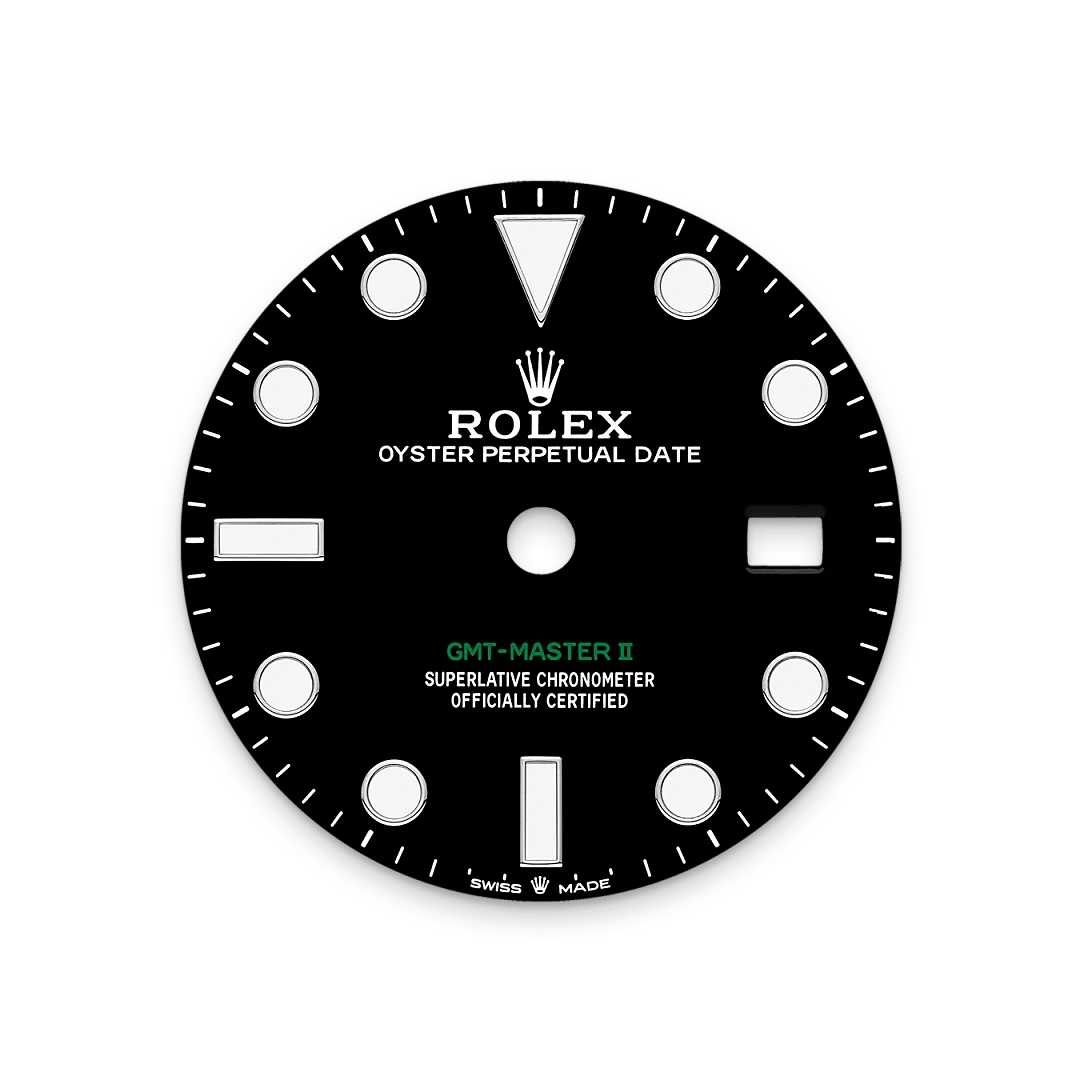 Rolex GMT-Master II in Oystersteel, m126710grnr-0003 - Goldfinger