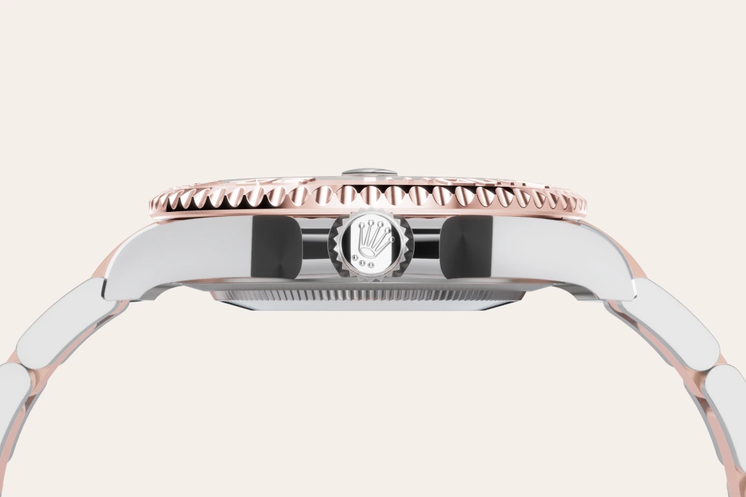 Rolex Yacht-Master 37 en acier Oystersteel et or Everose, cadran noir et bracelet Oyster, m268621-0004 - Goldfinger Rolex Yacht-Master 37 en acier Oystersteel et or Everose, cadran noir et bracelet Oyster, m268621-0004 - Goldfinger
