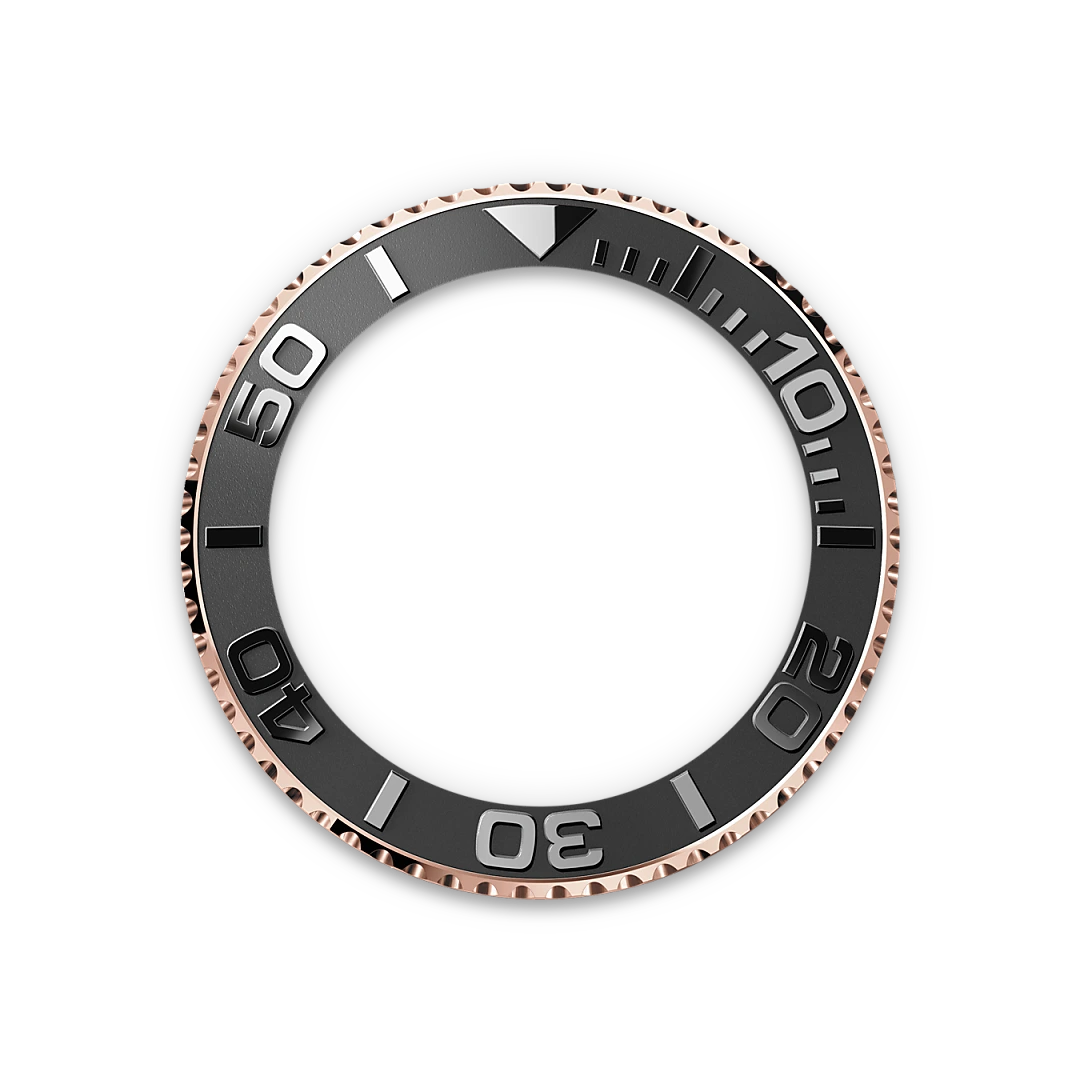 Rolex Yacht-Master 37 en or Everose, cadran noir et bracelet Oysterflex, m268655-0017 - Goldfinger