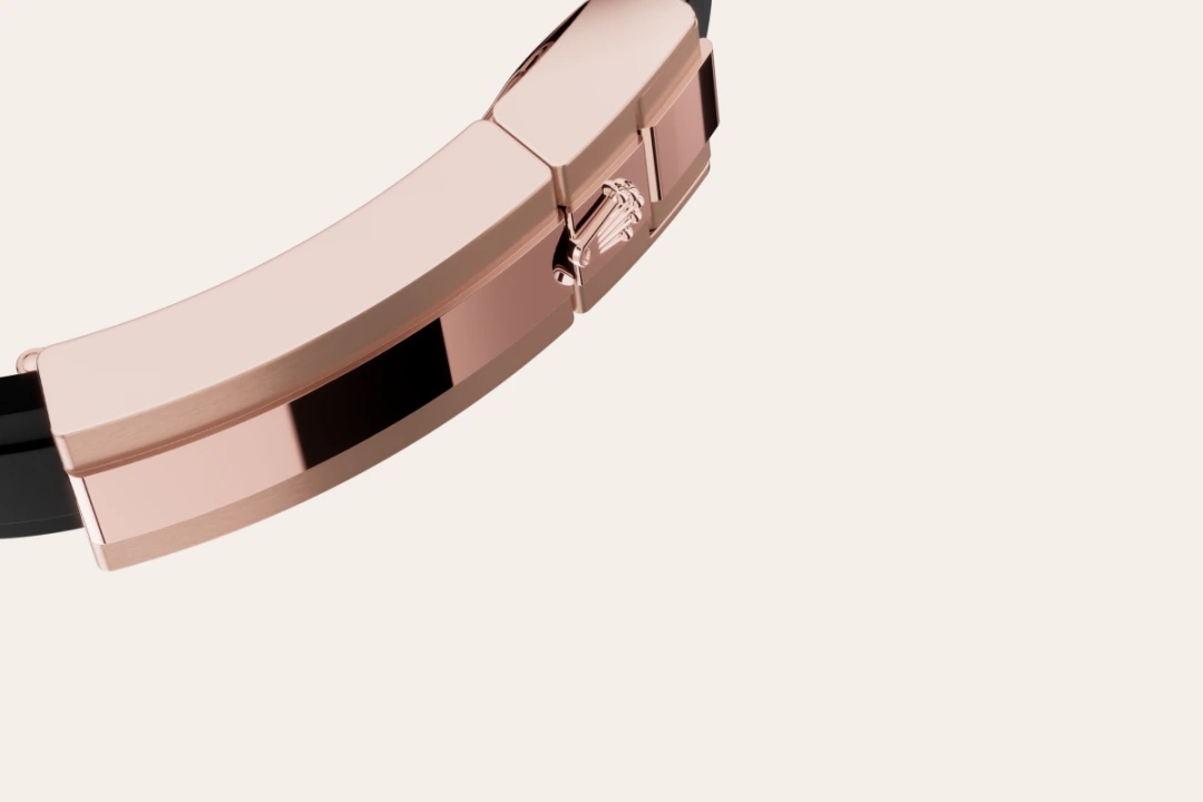 Rolex Yacht-Master 37 en or Everose, cadran noir et bracelet Oysterflex, m268655-0017 - Goldfinger