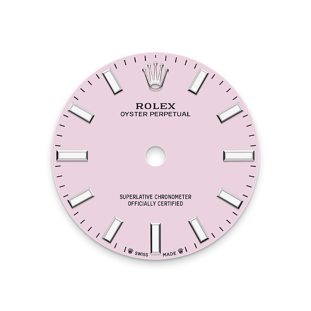 Rolex Oyster Perpetual 28 in Oystersteel with a Candy pink dial, domed  bezel, and Oyster bracelet, m276200-0009 - Goldfinger