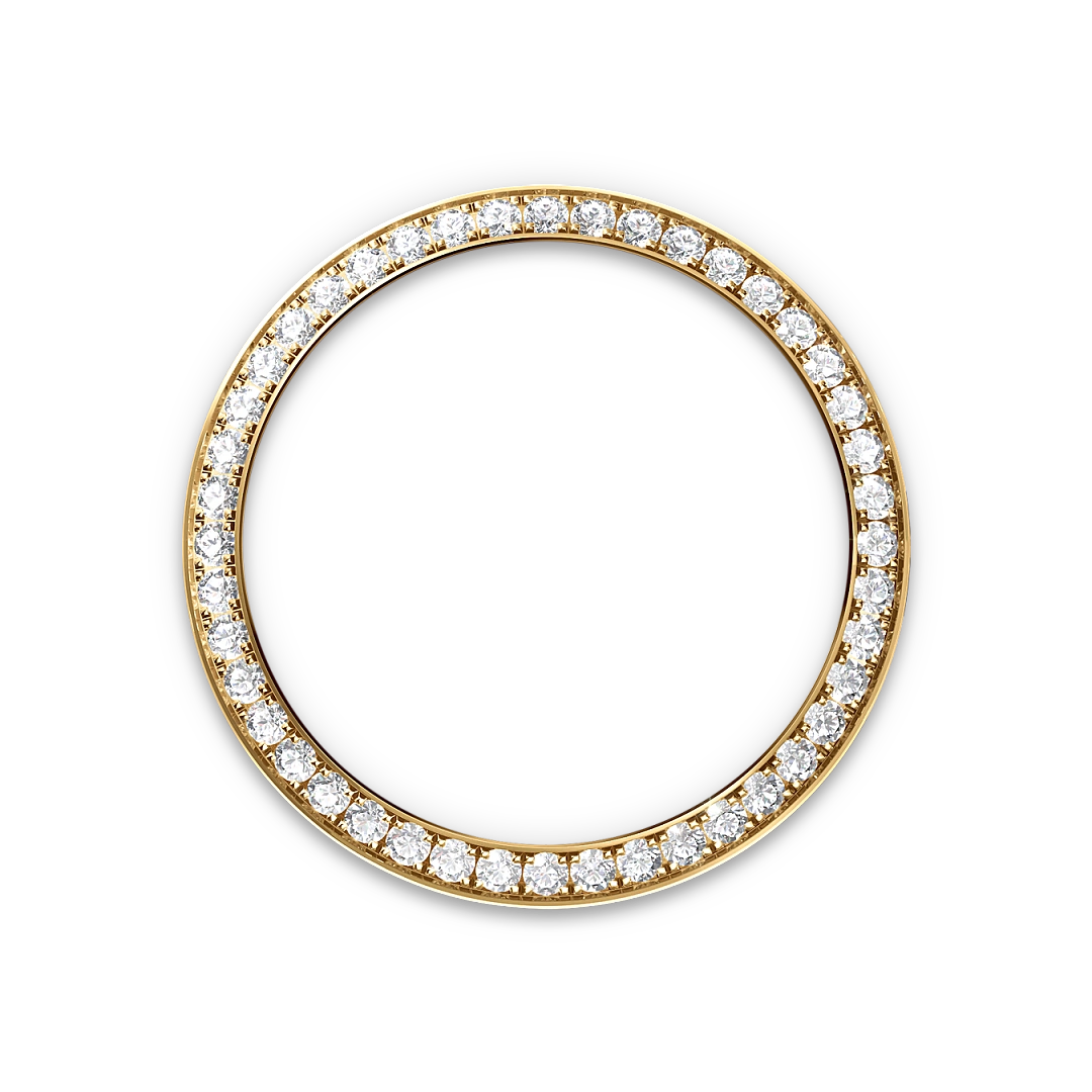 Rolex Oyster Perpetual 28 in yellow gold and diamonds with a Turquoise blue set with diamonds dial, Set with 44 brilliant-cut diamonds  bezel, and Oyster bracelet, m276248rbr-0001 - Goldfinger