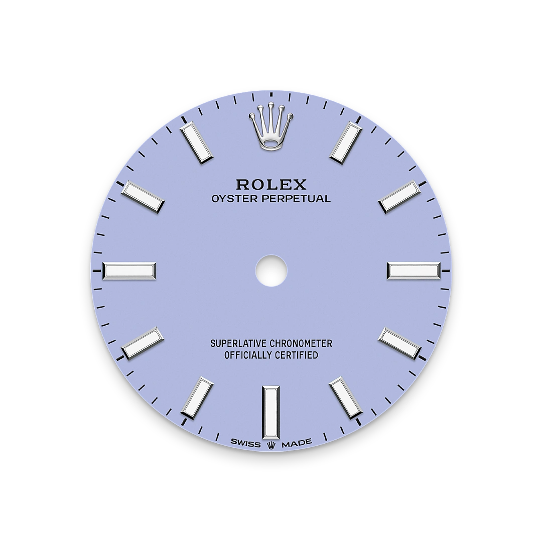 Rolex Oyster Perpetual 31 in Oystersteel with a Lavender dial, domed  bezel, and Oyster bracelet, m277200-0014 - Goldfinger