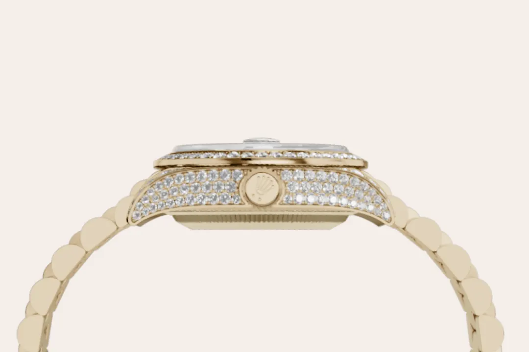 Rolex Lady-Datejust in gold and diamonds, m279458rbr-0001 - Goldfinger