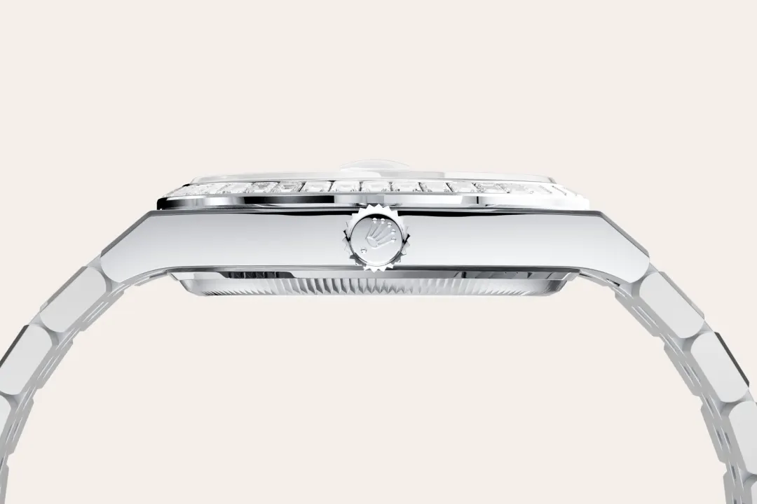 Rolex Land-Dweller en platine et diamants, m127286tbr-0001 - Goldfinger