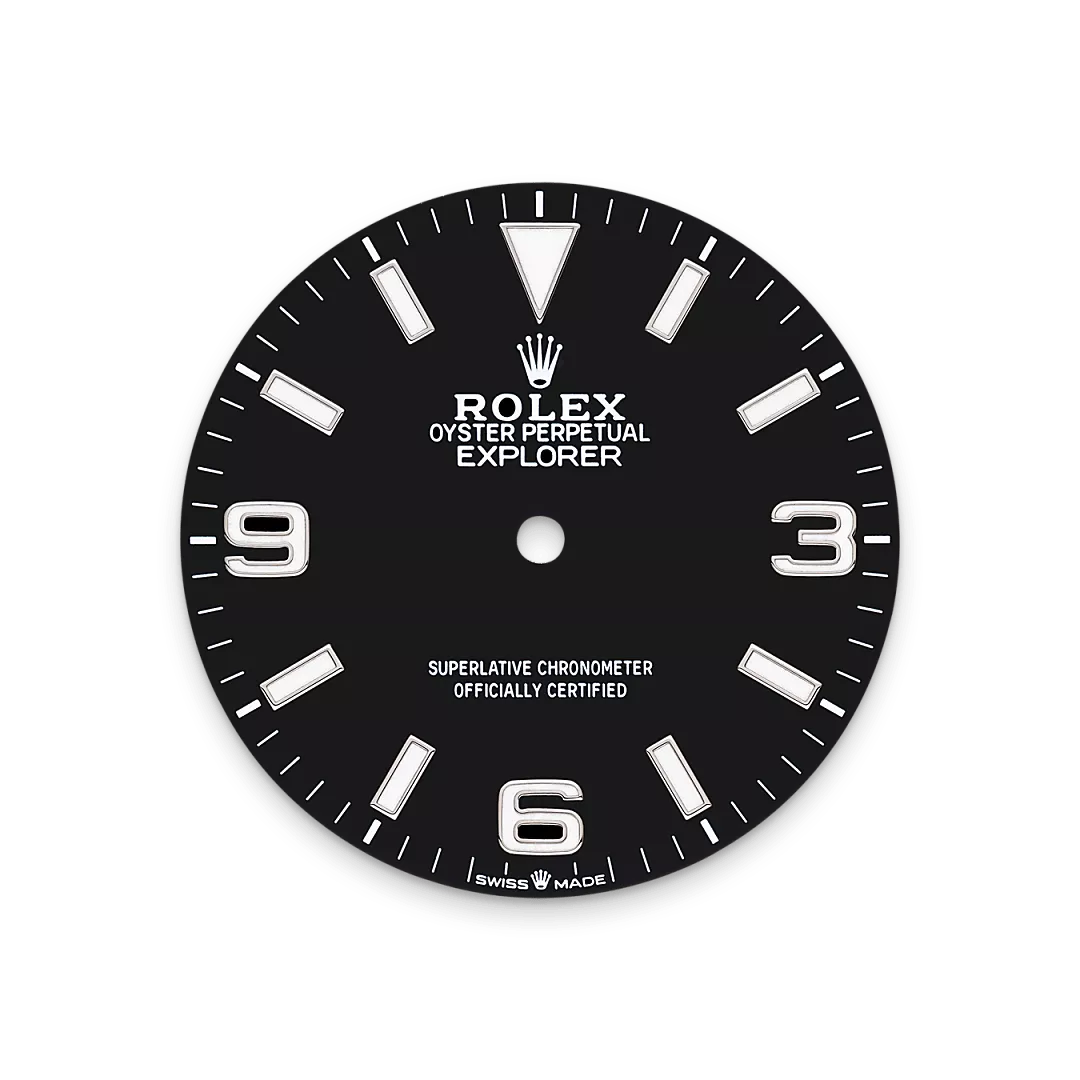 Rolex Explorer in Oystersteel, m224270-0001 - Goldfinger