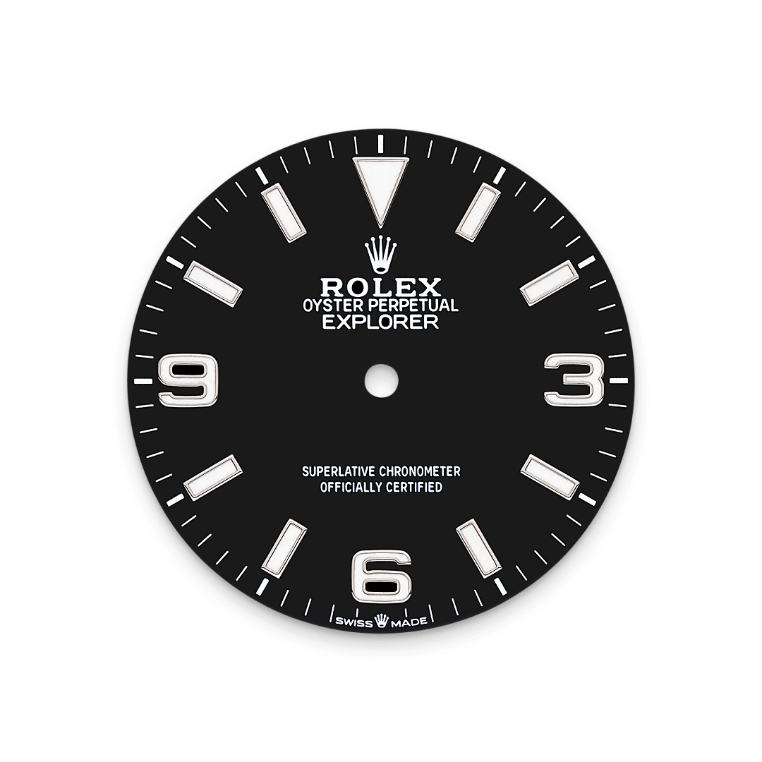 Rolex Explorer in Oystersteel, m224270-0001 - Goldfinger