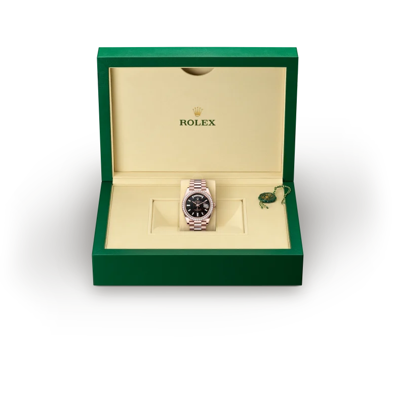 Rolex Day-Date en or et diamants, m228345rbr-0016 - Goldfinger