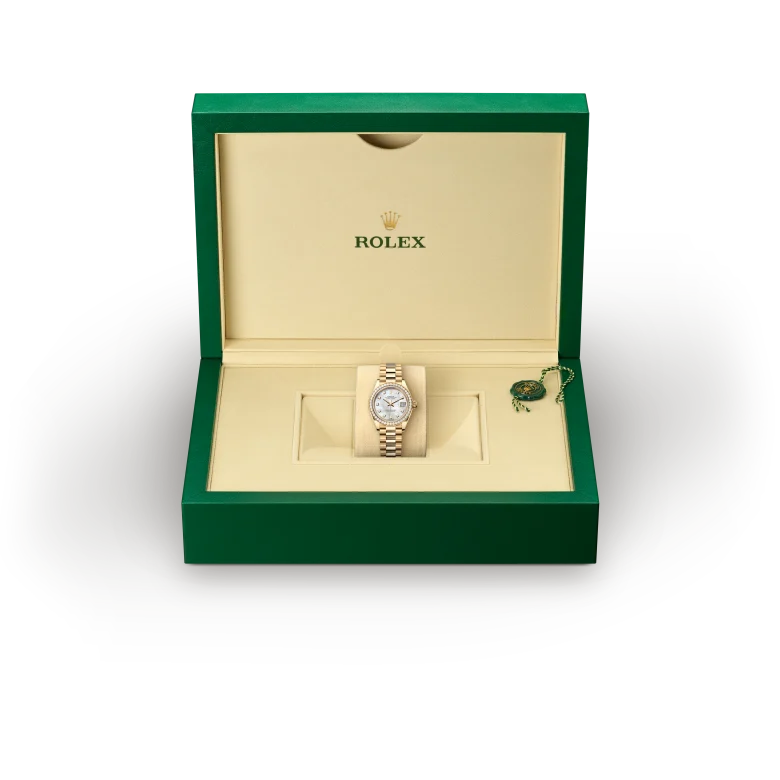 Rolex Lady-Datejust in gold and diamonds, m279138rbr-0015 - Goldfinger