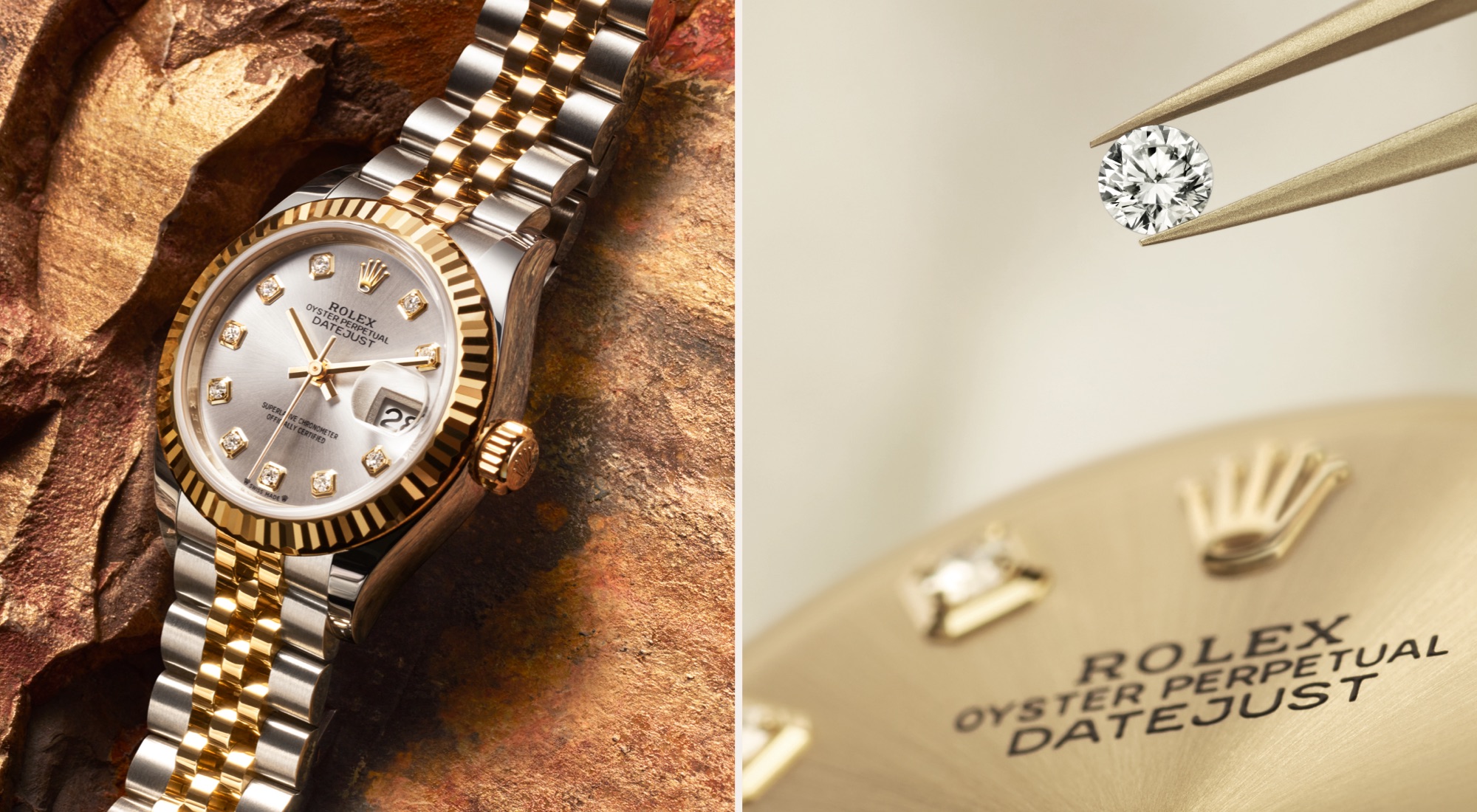 Montres Rolex Lady-Datejust - Goldfinger Saint-Martin