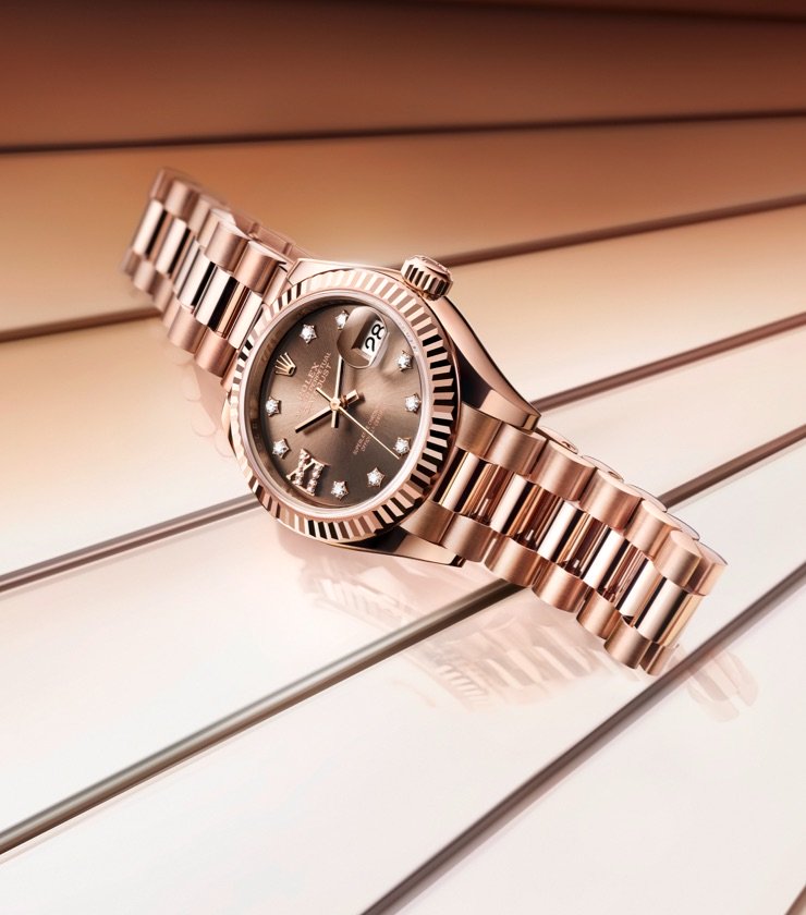 Montres Rolex Lady-Datejust - Goldfinger Saint-Martin