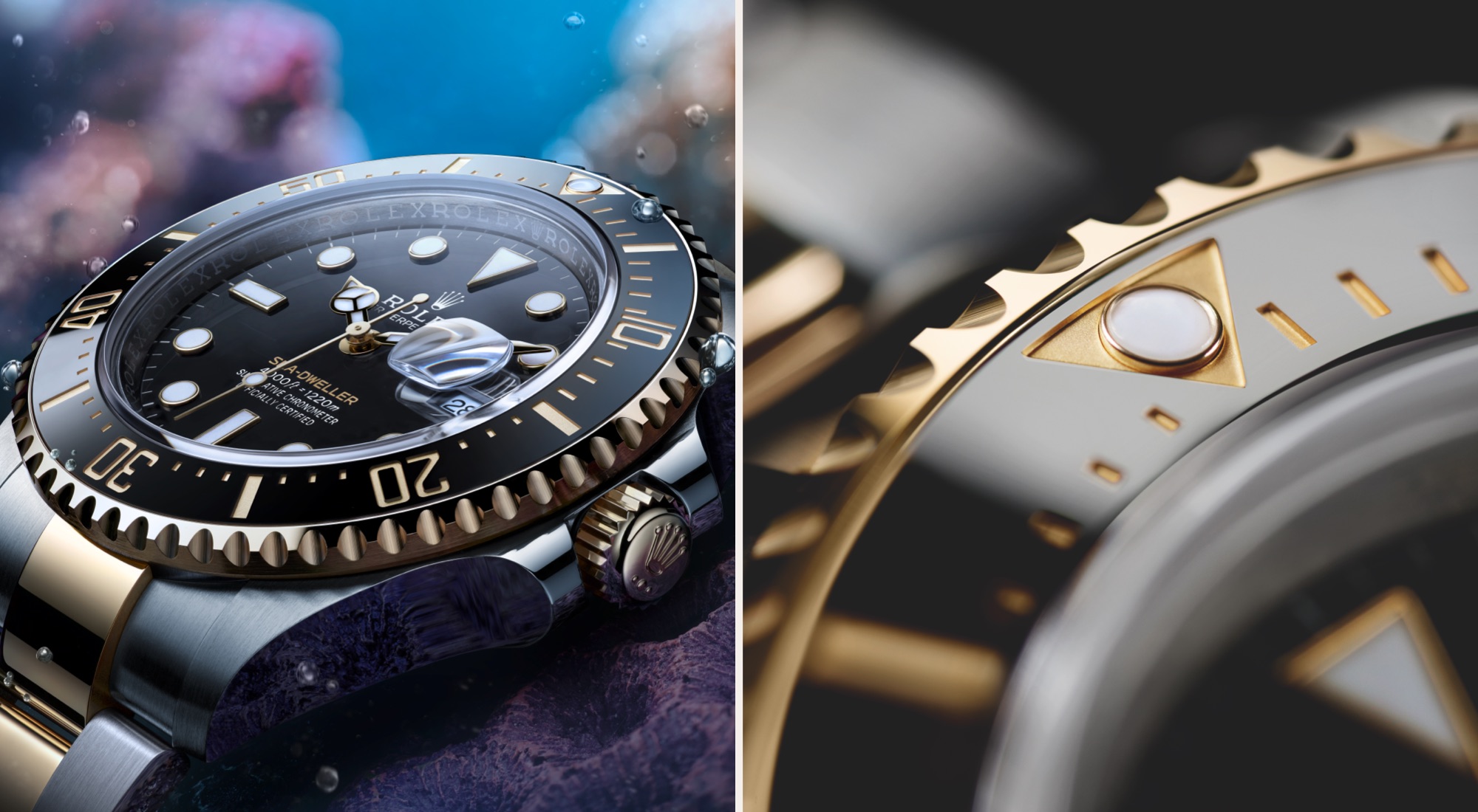 Montres Rolex Sea-Dweller - Goldfinger Saint-Martin