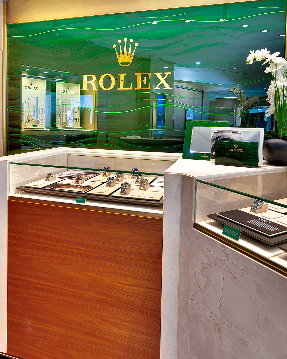 Rolex showroom at Goldfinger Saint-Martin