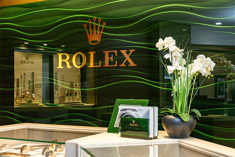 Showroom Rolex chez Goldfinger Saint-Martin