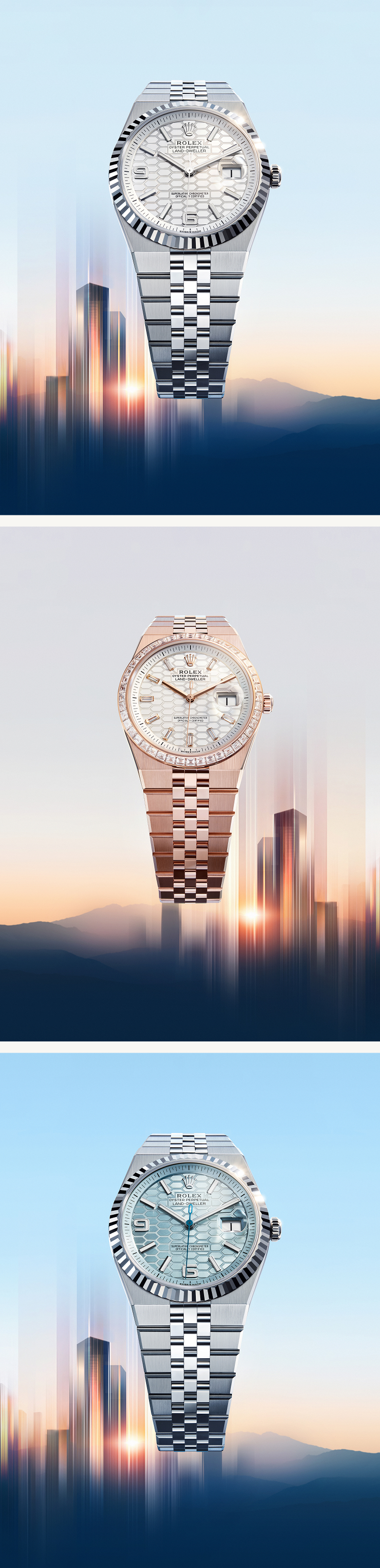 Montres Rolex Land-Dweller - Goldfinger Saint-Martin Montres Rolex Land-Dweller - Goldfinger Saint-Martin