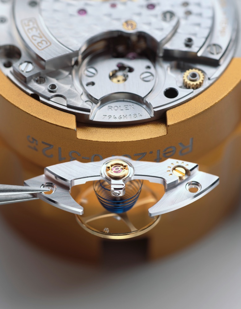 Rolex watch servicing procedure at Goldfinger