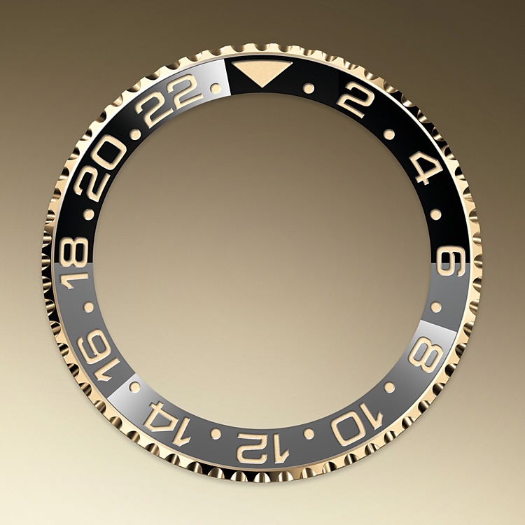 24 hour rotatable bezel yellow gold