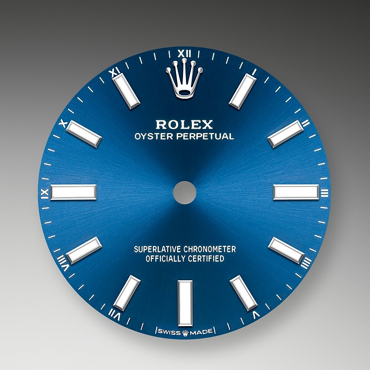 bright blue dial oystersteel