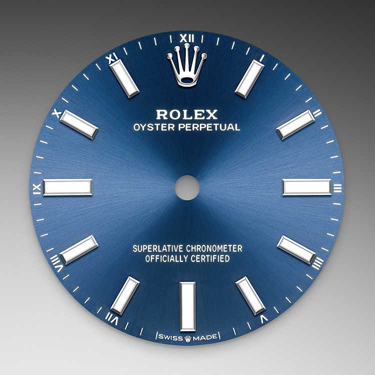 bright blue dial oystersteel
