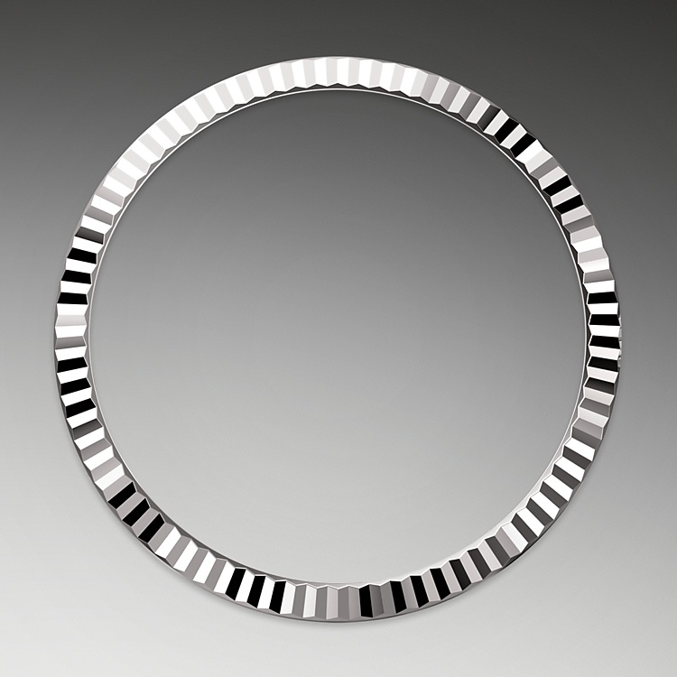 the fluted bezel oystersteel and white gold 