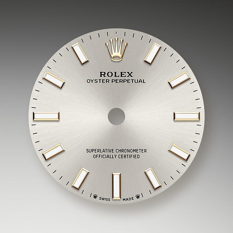 silver dial oystersteel 