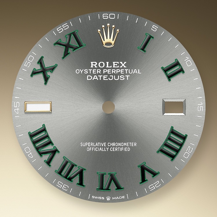 slate dial oystersteel and yellow gold 
