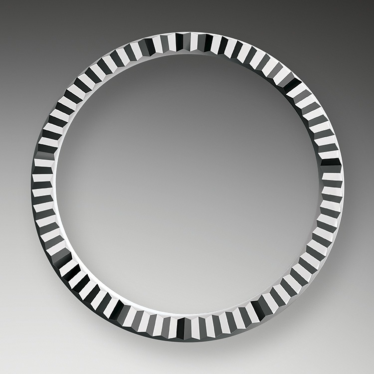 the fluted bezel oystersteel and white gold