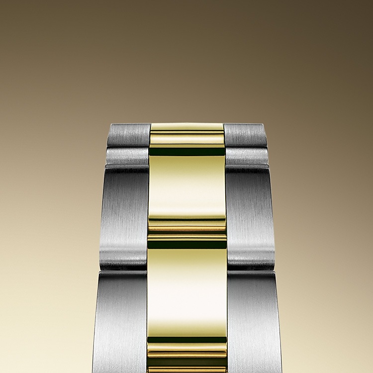 the oyster bracelet oystersteel and yellow gold 