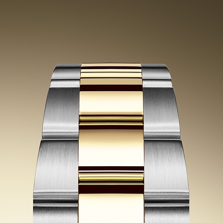 the oyster bracelet oystersteel and yellow gold 