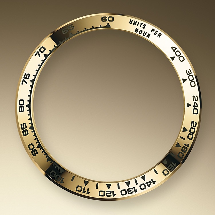 the tachymetric scale yellow gold 