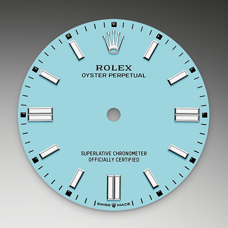 turquoise blue dial oystersteel 